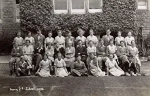 Sidcot: Group photo, pupils and teachers at Sidcot School, Somerset