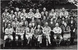 Guiding: Group photo of Scout and Guide leaders, Gibraltar