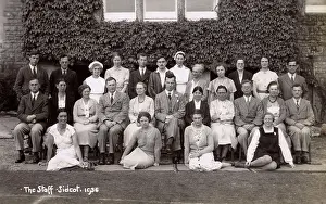 Sidcot: Group photo, staff of Sidcot School, Somerset