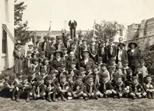 Packs: Group photo, three wolf cub packs, Bermuda