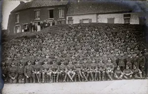 Worcs: Group photo, Worcestershire Regiment, Somme, France, WW1