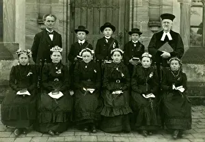 Evangelic: Group picture of confirmation, circa 1910