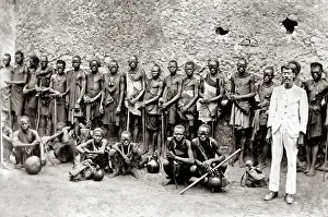 Porters: Group of Porters, Madagascar, circa 1890s