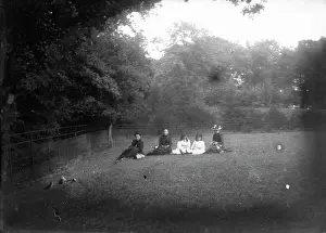 Boswells: Group portrait in field (Boswell's?)