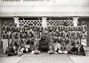 Priests: Group of priests, India, circa 1880s