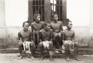 Siam: Group of prsioners, Siam, Thailand