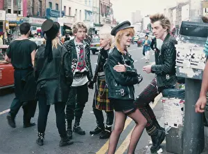 Camden: Group of Punks in Camden, London