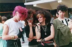 Distinctive: Group of punks in Stockport
