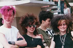 Distinctive: Group of punks in Stockport