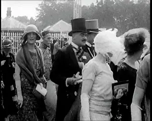 Goers: A Group of Race Goers Standing In Line at Ascot
