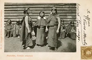 Araucania: A Group of related Mapuche Indian Women