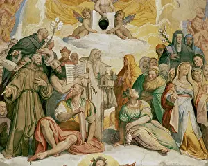Zuccari: Group of saints, detail of