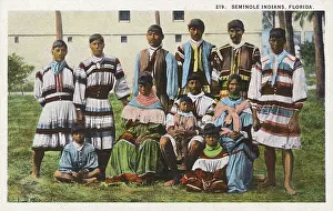 Seminole: A group of Seminole Indians - Florida, USA