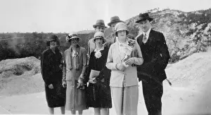 Sightseers: A group of sightseers in Naples