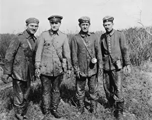 Group of four soldiers