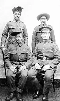 Hardinge: Group of four soldiers