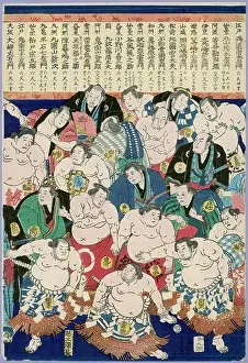Sumo: Group of Sumo Wrestlers