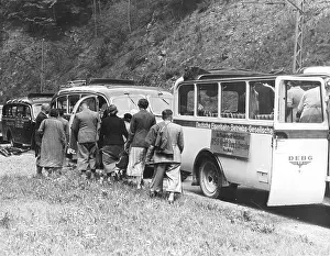 Group of tourists in the Black Forest