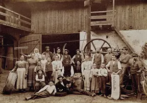 Rakes: Group of Upper Austrian peasants