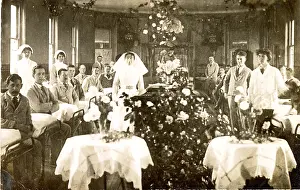 Recovery: Group in Ward with Holiday Decorations