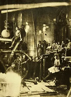 Tinsmith: Group of workers of Tinsmith compagny Heidenreichstein
