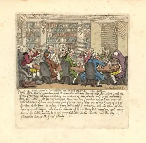 Miseries: A group of writers dining at the house of a rich citizen