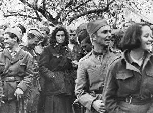 Young People: Group of Yugoslav partisans during World War 2 includes