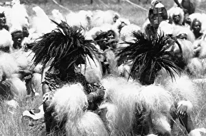 Exuberantly: Group of Zulu Men