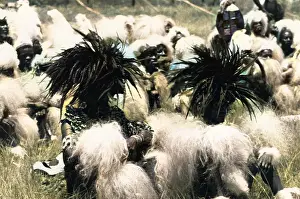 Exuberantly: Group of Zulu Men