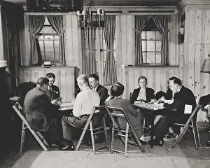 Alcoholics: Groups of men and women playing bridge in Manhattan
