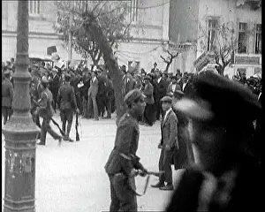 Rioting: Groups of People Rioting in Greece Because