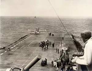 Pilotless: A Grumman Hellcat pilotless aircraft is catapulted away
