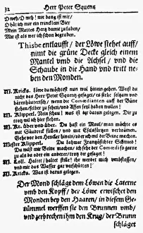 Excerpt: Gryphius, Andreas, 2.10.1616 - 16.7.1664, German