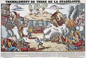 Destroys: GUADELOUPE EARTHQUAKE