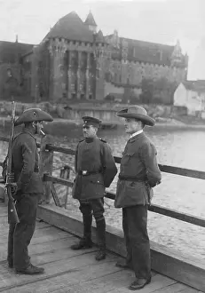 Malbork: Guard of the floating bridge at Malbork (Marieburg)