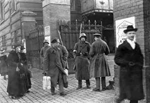 Posts: A guard post in front of a dairy, 1919