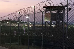 Guantanamo: Guard tower at dawn at Camp Delta the military ?