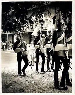 Overhanging: Guardsmen at Combermere Barracks, Windsor