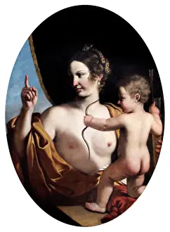 Guercino: Guercino - Venus and Cupid