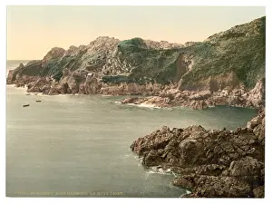 Maye: Guernsey, boat harbor, La Maye Point, Channel Islands, Engla