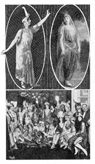 Mlle: Guests at an eastern-inspired party