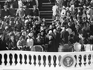 Inaugurations: Guests talk and mingle before the Inauguration