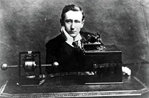 Cvpl: GUGLIEMO MARCONI-With his wireless telegraph. ?