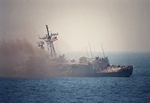 Exocet: Guided missile frigate USS STARK listing ?