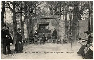 Guignol: Guignol puppet show, Square des Batignolles, Paris, France