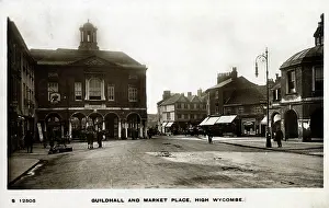 Guildhall: Guildhall and Market Place, High Wycombe, Buckinghamshire