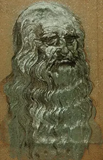 Nail: Guinness Record. Leonardo da Vinci portrait