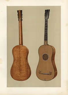 Stradivarius: Guitar with beautiful arabesque rose made by