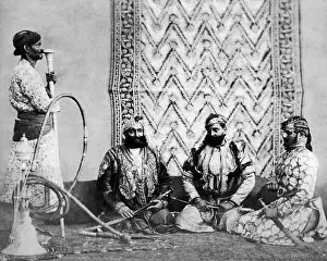 Caste: Gujur Sirdars with attendant, India