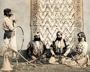 Caste: Gujur Sirdars with attendant, India